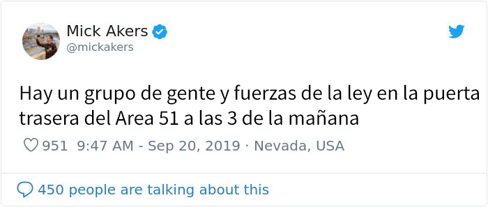 La gente estuvo contando lo que ocurrió en el Area 51, y así se vio