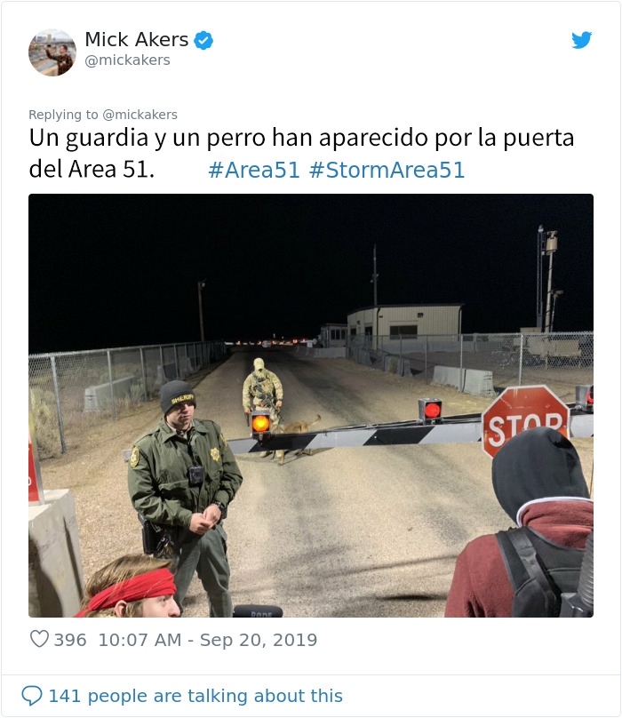 La gente estuvo contando lo que ocurrió en el Area 51, y así se vio