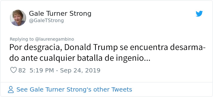 Trump se burla del discurso de Greta Thunberg y ella le menosprecia en su bio de Twitter