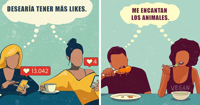 Este artista resalta los problemas de nuestra sociedad a través de 30 ilustraciones