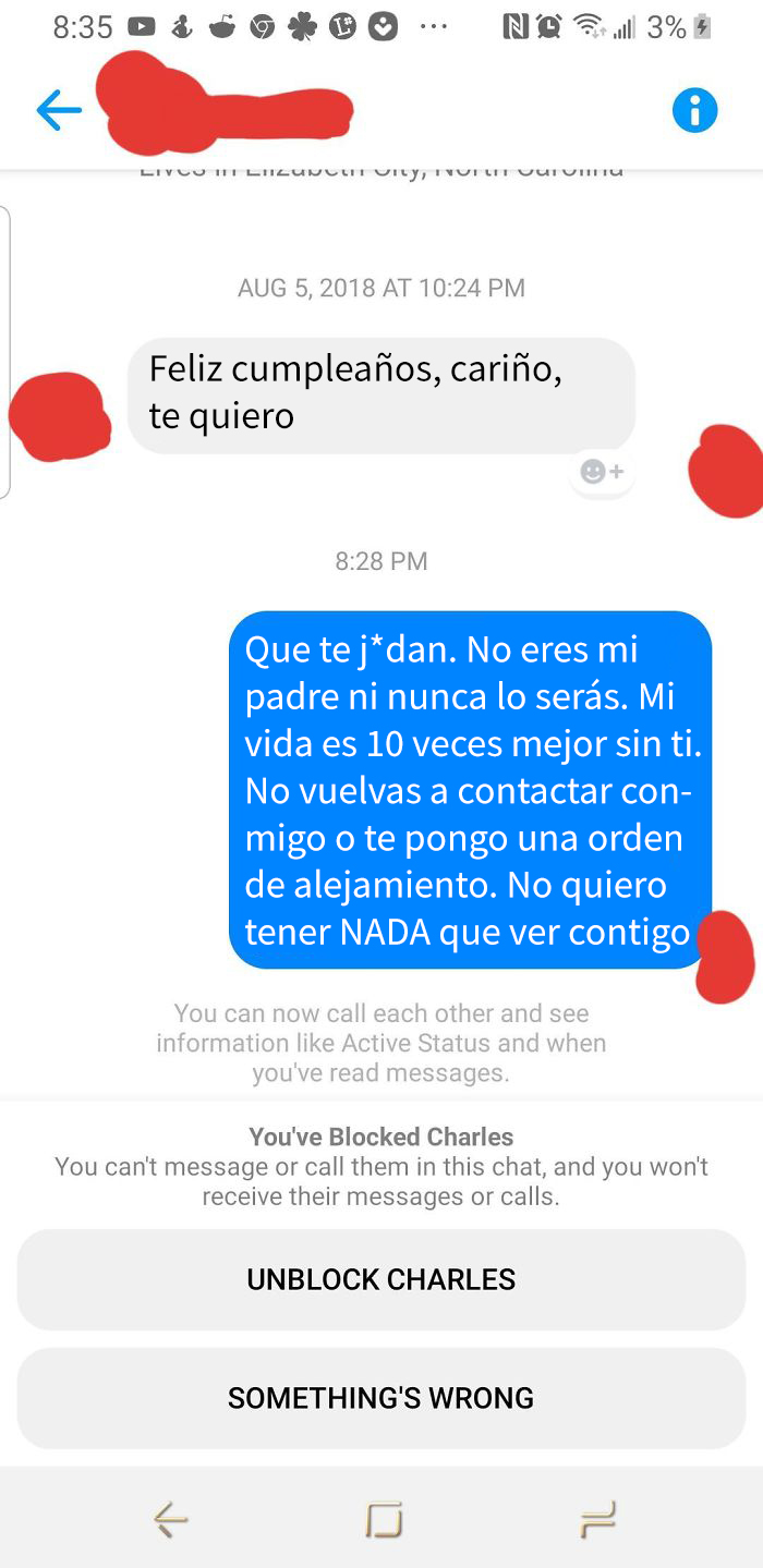 Mi Padre Biológico Me Agredió Sexualmente Entre Los 5 Y 8 Años, No Hace Más Que Abrirse Cuentas De Fb Para Escribirme