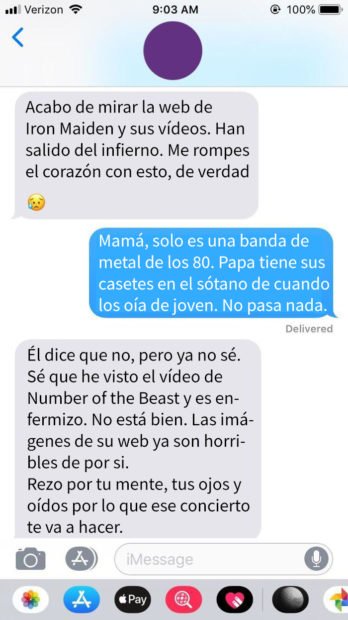 Voy A Un Concierto De Iron Maiden. Tengo Casi 30 Años