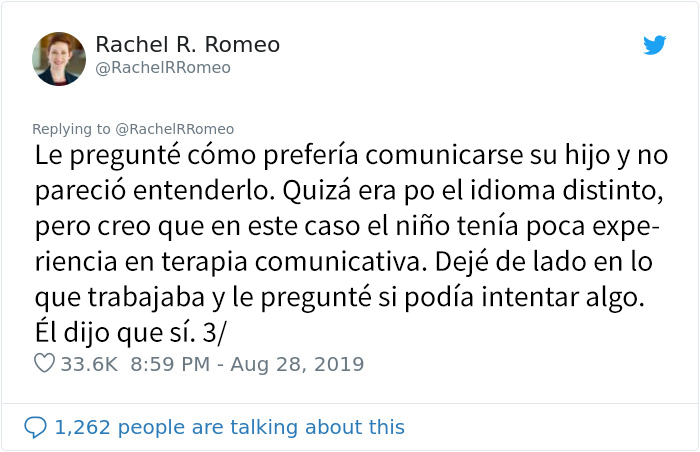 Esta patóloga del habla pasó 8 horas en un vuelo con un niño autista, y consiguió hacer progresos increíbles en su comunicación