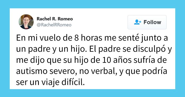 Esta patóloga del habla pasó 8 horas en un vuelo con un niño autista, y consiguió hacer progresos increíbles en su comunicación