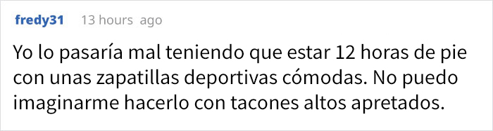 Esta mujer mostró sus pies sangrantes a sus jefes para demostrar que el nuevo código de vestimenta con tacones altos no era bueno