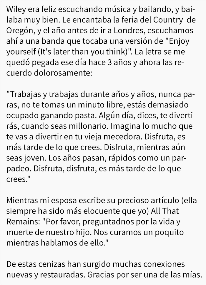 Esta es la emotiva carta de un padre adicto al trabajo tras descubrir que su hijo de 8 años murió mientras él estaba en una conferencia