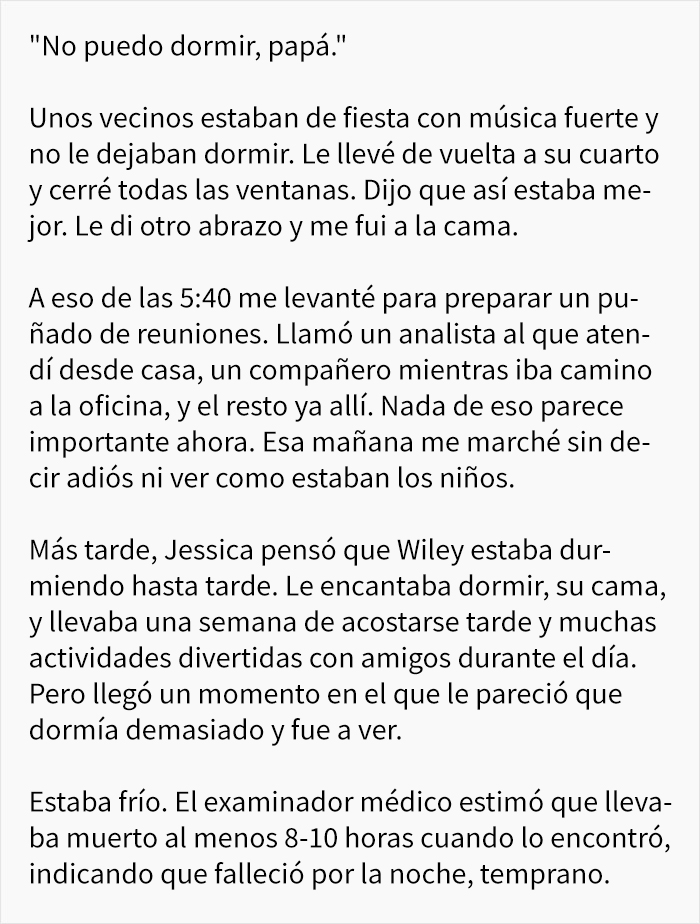 Esta es la emotiva carta de un padre adicto al trabajo tras descubrir que su hijo de 8 años murió mientras él estaba en una conferencia