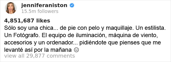Jennifer Aniston Explica Por Qué Tiene Tan Buen Aspecto, Y Su Publicación Recibe Más De 5 Millones De 