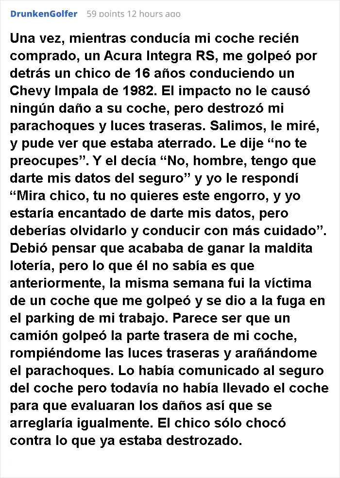 "Golpeé El Foco Trasero Del Coche De Un Extraño Al Aparcar En Paralelo. Y Hoy Recibí Este Mensaje"