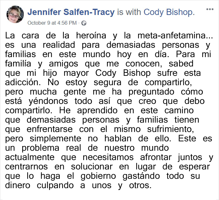 Una Madre Comparte Las Fotos De Su Hijo Mayor, Mostrando Lo Que La Adicción A La Heroína y A Las Meta-Anfetaminas Puede Hacer en 7 Meses