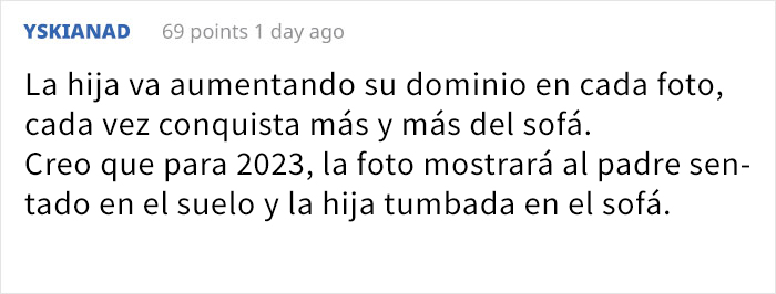 Este padre lleva desde 2007 haciéndose fotos con su hija en el sofá, y cada vez tiene mejor aspecto