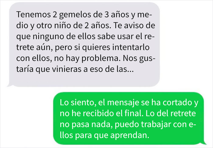 Esta niñera comparte los mensajes de unos padres que buscaban a alguien a quien explotar como mano de obra barata