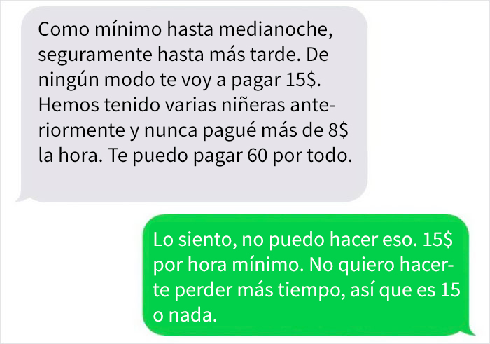 Esta niñera comparte los mensajes de unos padres que buscaban a alguien a quien explotar como mano de obra barata