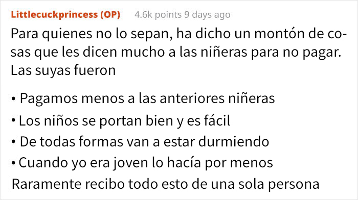 Esta niñera comparte los mensajes de unos padres que buscaban a alguien a quien explotar como mano de obra barata
