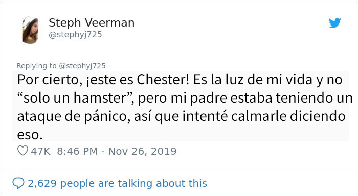 Este padre perdió el hamster de su hija, y sus mensajes de preocupación muestran lo puro que es