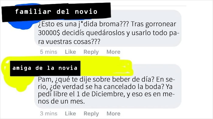 Esta novia ilusa canceló su boda y pensó que estaría bien gastarse los 30000$ que los invitados donaron para el evento