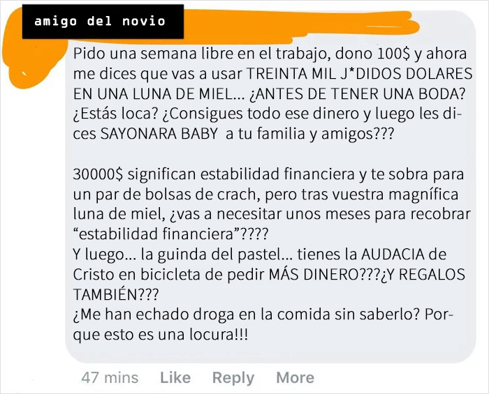 Esta novia ilusa canceló su boda y pensó que estaría bien gastarse los 30000$ que los invitados donaron para el evento