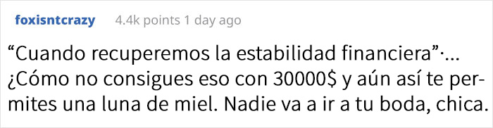 Esta novia ilusa canceló su boda y pensó que estaría bien gastarse los 30000$ que los invitados donaron para el evento