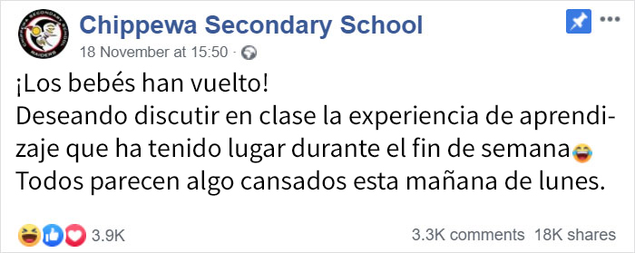 Estos adolescentes se llevaron a casa unos bebés falsos para un proyecto sobre paternidad, y la profesora compartió sus mensajes desesperados
