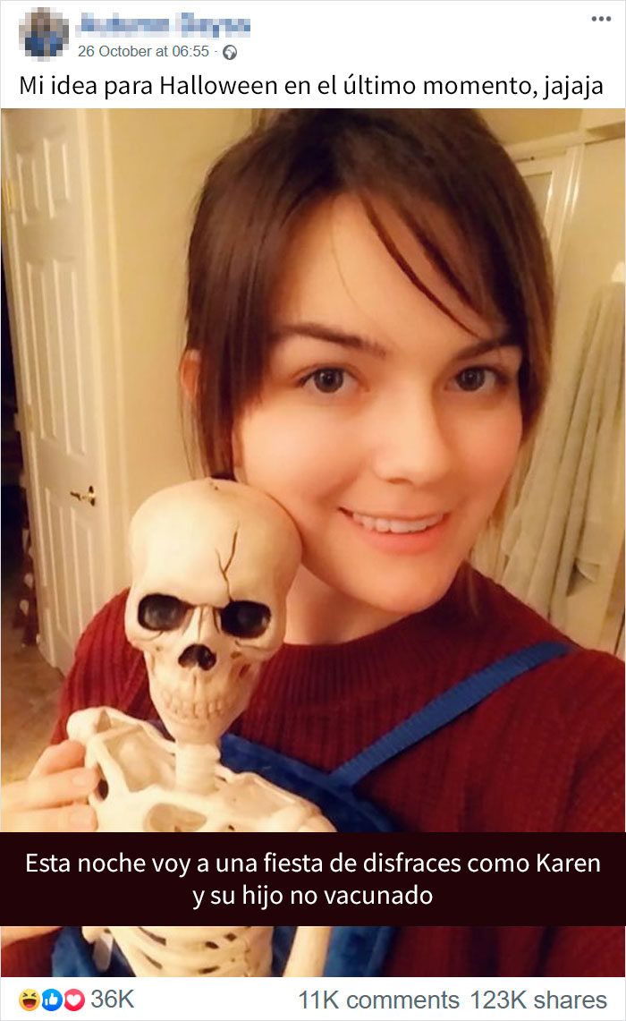Esta antivacunas se burló del sarampión con su disfraz de Halloween, pero fue acallada por un profesional médico