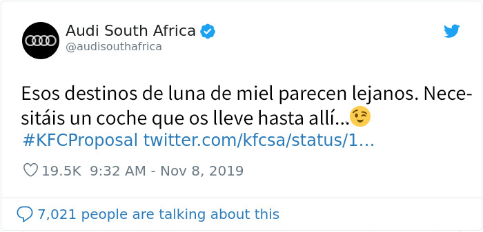 Esta periodista intentó avergonzar a un hombre por pedir matrimonio en el KFC, pero las grandes compañías ofrecieron financiar la boda como respuesta