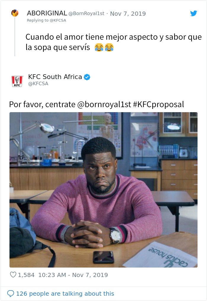 Esta periodista intentó avergonzar a un hombre por pedir matrimonio en el KFC, pero las grandes compañías ofrecieron financiar la boda como respuesta