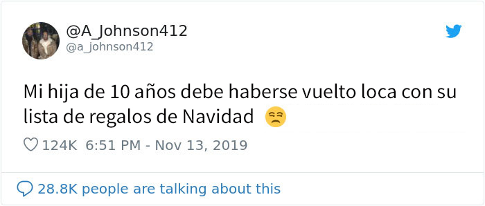 La gente se parte de risa al leer esta lista de regalos de Navidad de una niña de 10 años, cuyo padre compartió