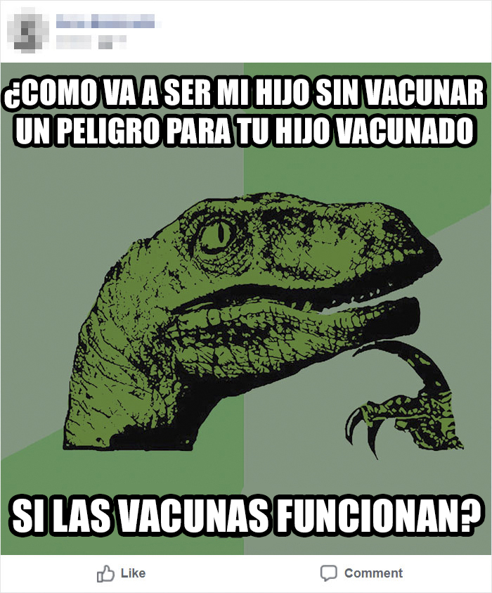 Este meme antivacunas fue destrozado gracias a una inteligente respuesta