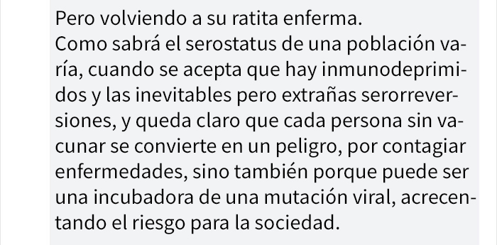 Este meme antivacunas fue destrozado gracias a una inteligente respuesta