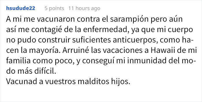 Este meme antivacunas fue destrozado gracias a una inteligente respuesta