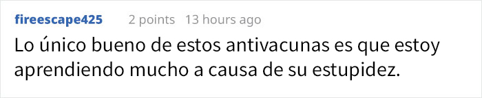 Este meme antivacunas fue destrozado gracias a una inteligente respuesta