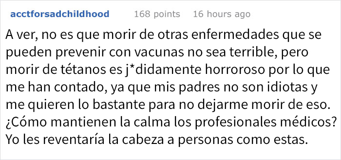 Estos padres antivacunas tuvieron que llevar a su hijo a Urgencias, pero fueron aislados de su hijo y los demás pacientes, así que hicieron la peineta a los médicos