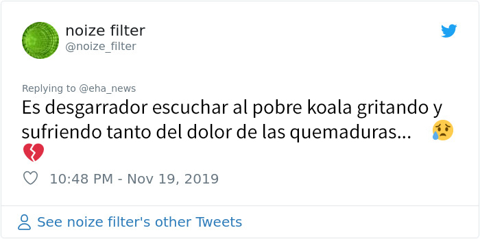 Esta mujer salvó a un koala que se abrasaba y gritaba quitándose su propia camisa
