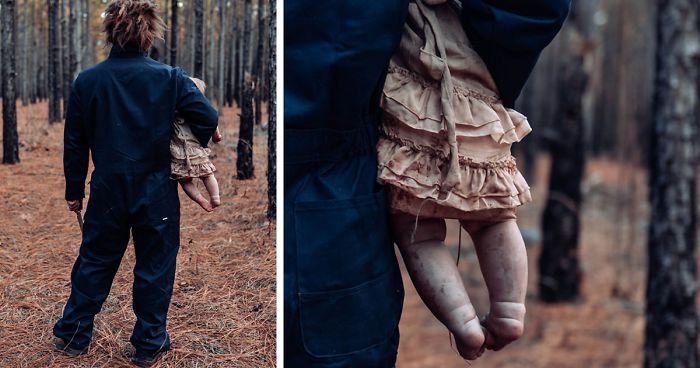 Una Madre Transforma A Su Bebé En Un Zombie Para Una Sesión De Fotos Terrorífica Y El Bebé Lo Clava