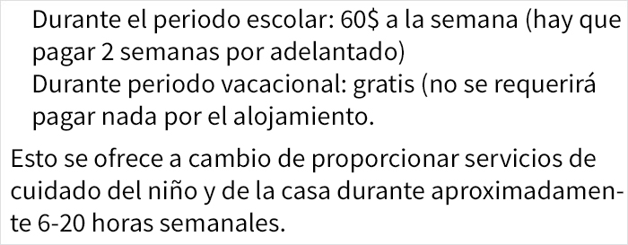 Los requisitos de esta familia para tener niñera son tan increíbles que fueron avergonzados en internet por ello