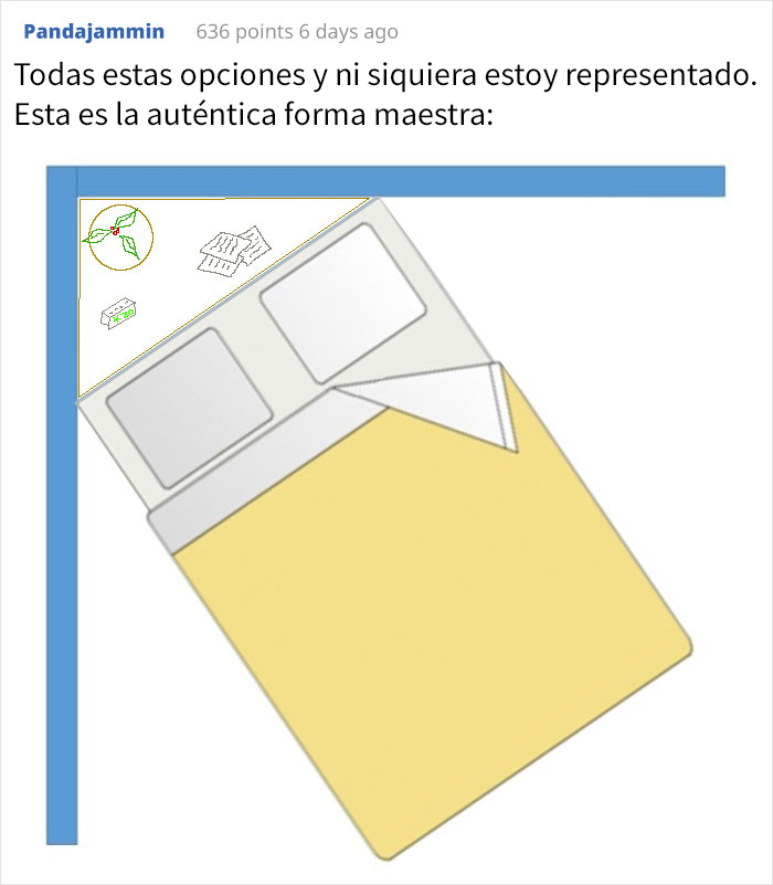 La gente comparte distintas formas de poner la cama en el dormitorio y algunas son terroríficas