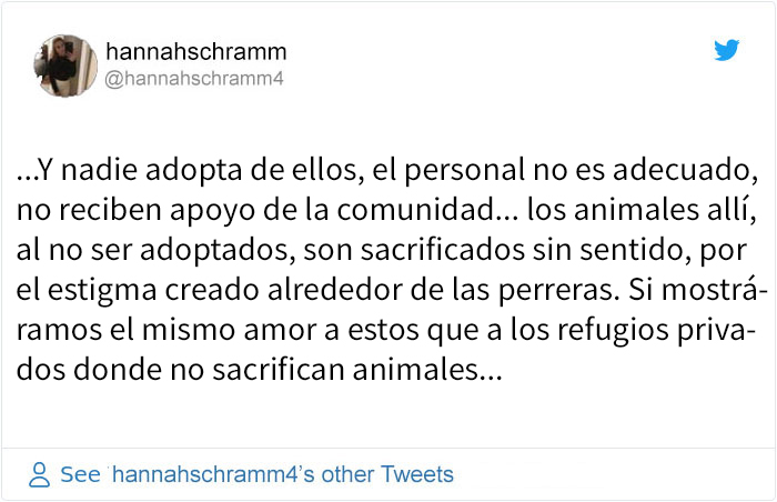 Esta chica explica la diferencia entre los refugios donde sacrifican a los animales y los que no, y es muy revelador