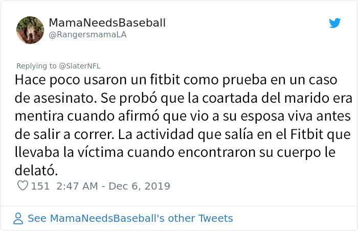 Esta mujer pilló a su novio engañándola tras ver en su Fitbit que sus niveles de actividad física se disparaban