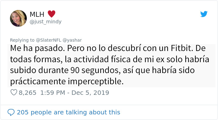 Esta mujer pilló a su novio engañándola tras ver en su Fitbit que sus niveles de actividad física se disparaban