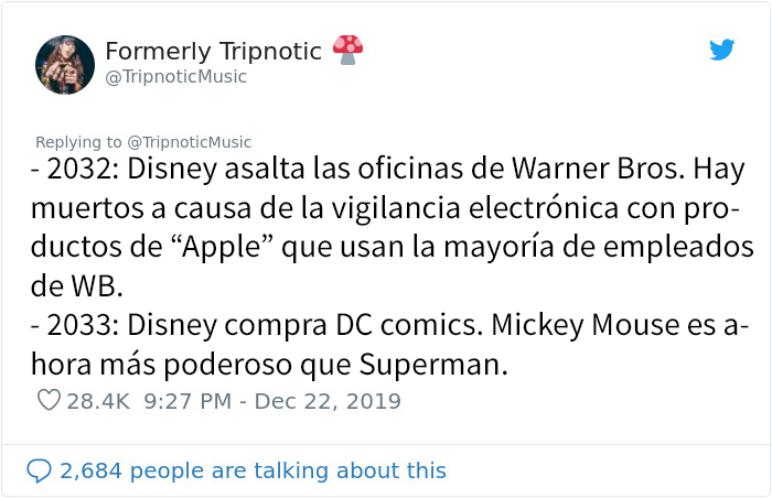 Este hombre predijo con mucha gracia el futuro de Disney, escribiendo su línea temporal desde 1995 a 2100