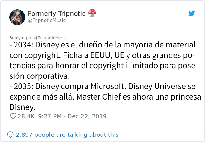 Este hombre predijo con mucha gracia el futuro de Disney, escribiendo su línea temporal desde 1995 a 2100