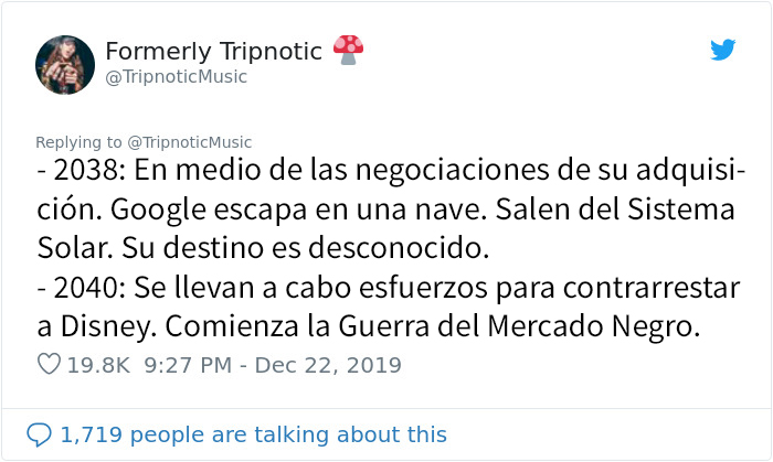 Este hombre predijo con mucha gracia el futuro de Disney, escribiendo su línea temporal desde 1995 a 2100