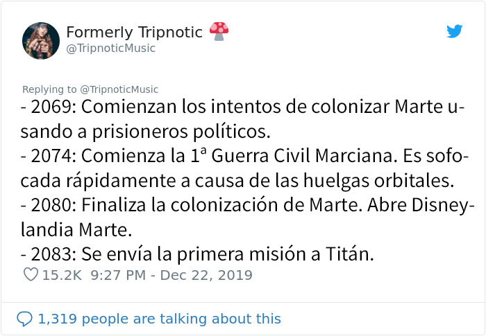 Este hombre predijo con mucha gracia el futuro de Disney, escribiendo su línea temporal desde 1995 a 2100