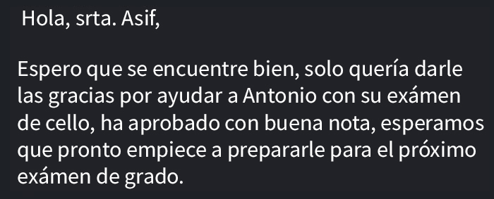 Esta profesora de cello recibió un email racista de la madre de un estudiante y respondió explicando el "hedor étnico" de su hijo