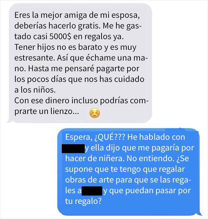 Este hombre no quiere pagar a su niñera, así que ella compartió su conversación para avergonzarlo