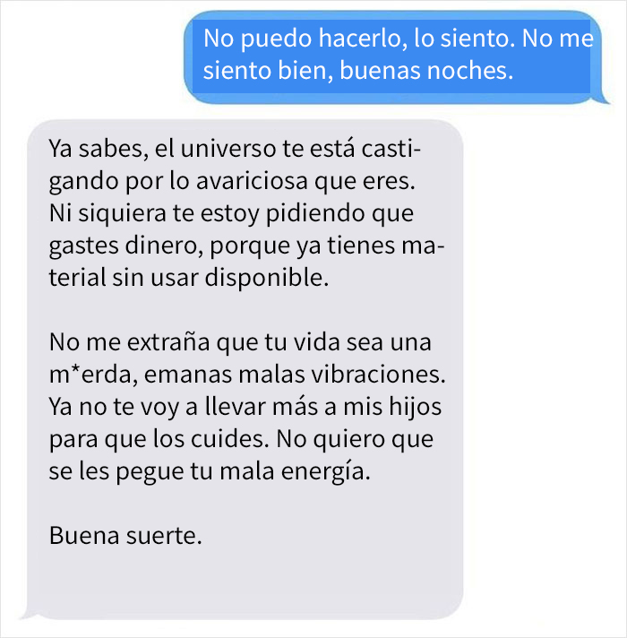 Este hombre no quiere pagar a su niñera, así que ella compartió su conversación para avergonzarlo