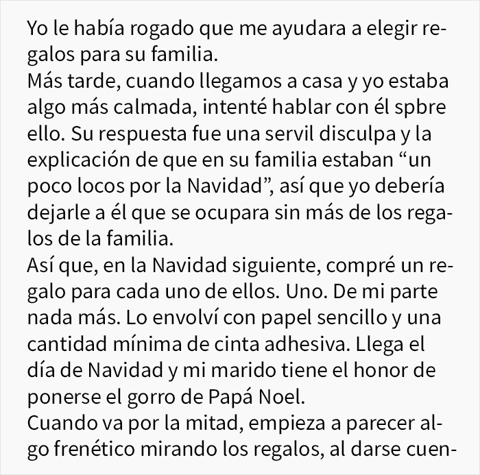Esta mujer fue tratada fatal por su familia política en su 1ª Navidad como casada, pero tuvo la venganza perfecta al año siguiente