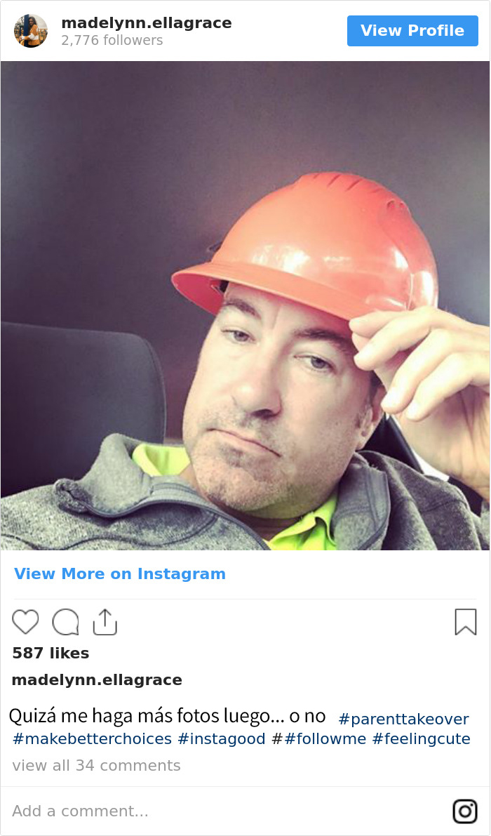 Este padre castiga a su hija adolescente robándole sus redes sociales durante 2 semanas, y sus publicaciones reciben más likes que las originales