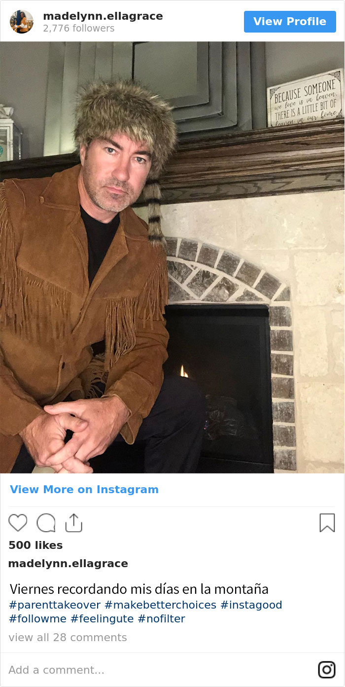 Este padre castiga a su hija adolescente robándole sus redes sociales durante 2 semanas, y sus publicaciones reciben más likes que las originales