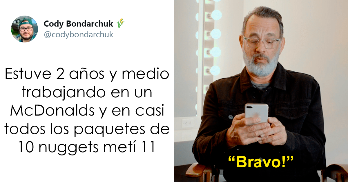 Tom Hanks reacciona ante algunos tuits amables, y es lo que el mundo necesita